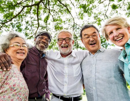 Group of Senior Retirement Discussion Meet up Concept